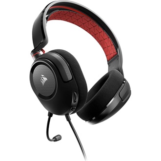 Corsair HS35 v2 Surround gaming fejhallgató headset fekete-piros