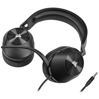 Corsair HS55 Stereo (Carbon) gaming fejhallgató headset fekete
