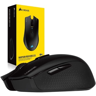 Corsair Harpoon RGB Wireless USB / vezeték nélküli optikai gaming egér fekete