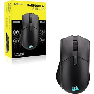 Corsair Harpoon v2 optikai Bluetooth / vezeték nélküli gaming egér fekete