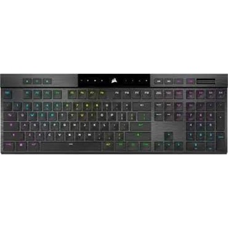 Corsair K100 Air Wireless RGB Bluetooth / vezeték nélküli / USB angol (US) gaming Cherry MX Ultra LP mechanikus billenty