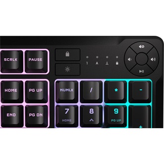 Corsair K55 CORE RGB USB angol (US) gaming membrán billentyűzet fekete