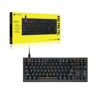 Corsair K60 PRO TKL USB angol (US) gaming Corsair OPX optikai-mechanikus billentyűzet fekete