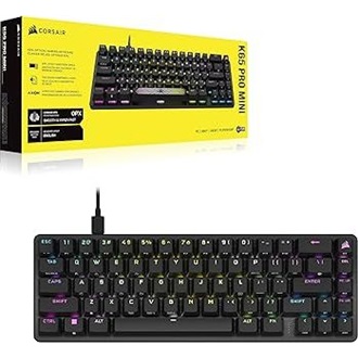 Corsair K65 PRO MINI RGB 65% USB angol (US) gaming Corsair OPX optikai-mechanikus billentyűzet szürke