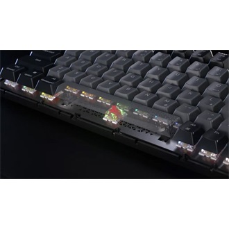 Corsair K65 Plus vezeték nélküli angol (US) gaming Corsair MLX Red membrán billentyűzet fekete-szürke