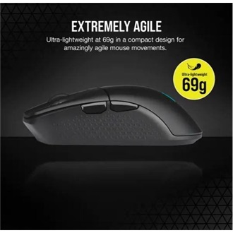 Corsair KATAR ELITE optikai Bluetooth / vezeték nélküli gaming egér fekete