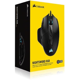 Corsair NIGHTSWORD RGB USB optikai gaming egér fekete