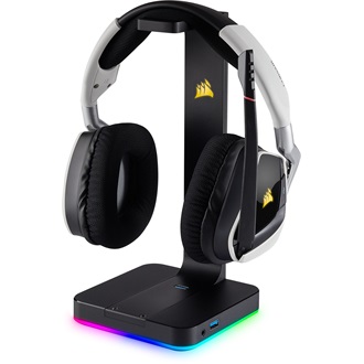 Corsair Premium ST100 RGB headset tartó fekete