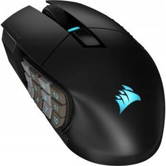 Corsair Scimitar Elite SE MMO optikai Bluetooth / vezeték nélküli gaming egér fekete (Gun Metal)