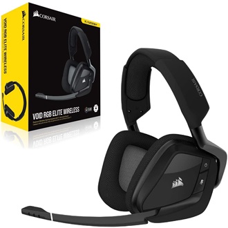 Corsair VOID RGB ELITE Wireless gaming fejhallgató headset fekete
