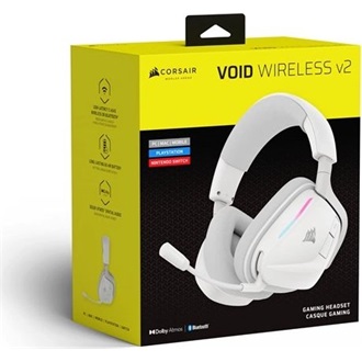 Corsair VOID Wireless v2 gaming fejhallgató headset fehér