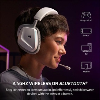 Corsair VOID Wireless v2 gaming fejhallgató headset fehér