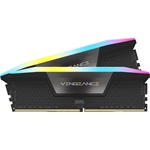 Corsair Vengeance RGB 16GB 5200MT/s DDR5 memória CL40 Kit of 2 fekete RGB