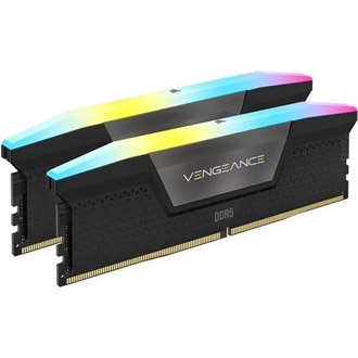 Corsair Vengeance RGB 16GB 5200MT/s DDR5 memória CL40 Kit of 2 fekete RGB