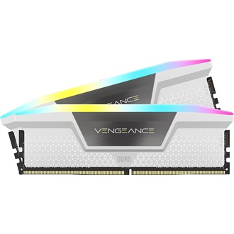 Corsair Vengeance RGB 32GB 5200MT/s DDR5 memória CL40 Kit of 2 fehér-szürke RGB
