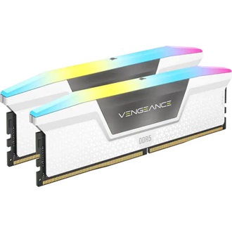 Corsair Vengeance RGB 32GB 5200MT/s DDR5 memória CL40 Kit of 2 fehér-szürke RGB