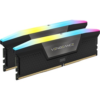 Corsair Vengeance RGB 64GB 5600MT/s DDR5 memória CL40 Kit of 2 fekete-szürke RGB