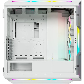 Corsair iCUE 5000T RGB táp nélküli ablakos Mid Tower számítógépház fehér