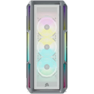 Corsair iCUE 5000T RGB táp nélküli ablakos Mid Tower számítógépház fehér