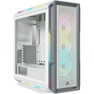 Corsair iCUE 5000T RGB táp nélküli ablakos Mid Tower számítógépház fehér