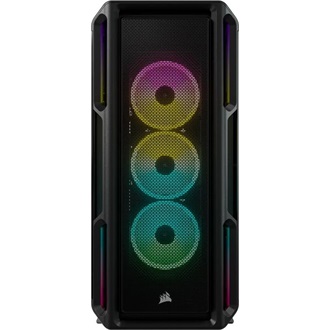 Corsair iCUE 5000T RGB táp nélküli ablakos Mid Tower számítógépház fekete