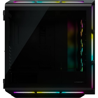 Corsair iCUE 5000T RGB táp nélküli ablakos Mid Tower számítógépház fekete