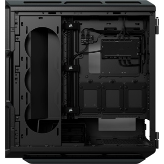 Corsair iCUE 5000T RGB táp nélküli ablakos Mid Tower számítógépház fekete