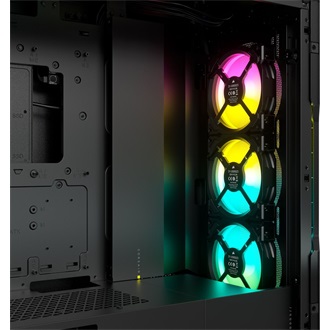 Corsair iCUE 5000T RGB táp nélküli ablakos Mid Tower számítógépház fekete