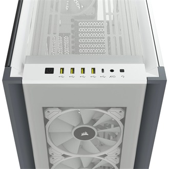 Corsair iCUE 7000X RGB táp nélküli ablakos Full Tower számítógépház fehér