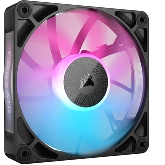 Corsair iCUE LINK RX120 RGB PWM rendszerhűtő ventilátor fekete