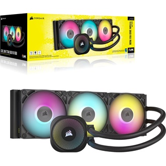Corsair iCUE LINK TITAN 360 RX RGB AIO processzor vízhűtő fekete