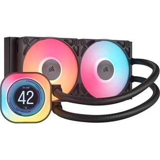 Corsair iCUE LINK Titan 240 RX LCD ARGB processzor vízhűtő fekete