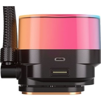 Corsair iCUE Link Titan 360 RX LCD processzor vízhűtő fekete
