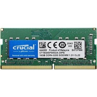Crucial 16GB 3200MT/s DDR4 - SODIMM memória CL22 zöld