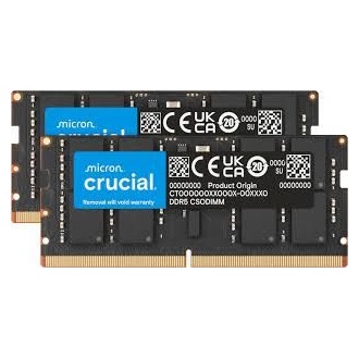 Crucial 64GB 6400MT/s DDR5 - CSODIMM memória CL52 Kit of 2 zöld