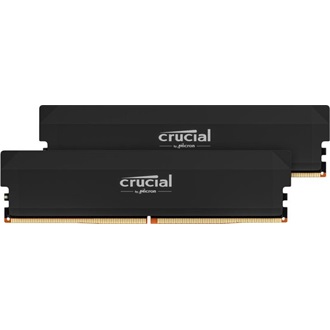 Crucial Pro OC 32GB 6400MT/s DDR5 memória CL38 Kit of 2 fekete