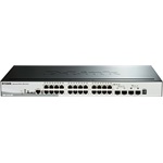 D-Link 28-Port Gigabit Stackable SmartPro PoE Switch including 2 SFP ports and 2 x 10G SFP+ ports- 24 x 10/100/1000Mbps