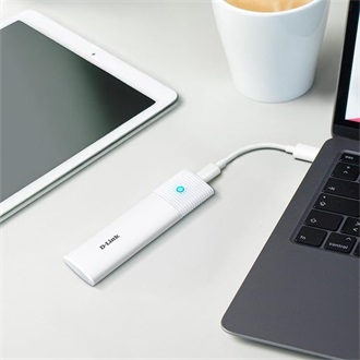 D-Link DSP-111 M.2 2280 PCIe NVMe USB-C 3.2 Gen2×1 külső ház fehér