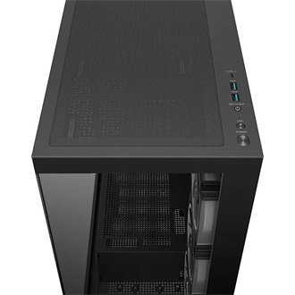 DeepCool CG850 4F V2 táp nélküli ablakos Mid Tower számítógépház fekete