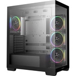 DeepCool CG850 4F V2 táp nélküli ablakos Mid Tower számítógépház fekete