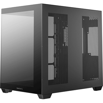 DeepCool CG580 táp nélküli ablakos Mid Tower számítógépház fekete