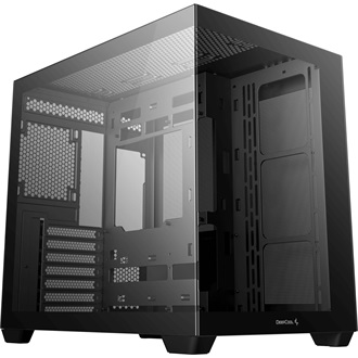 DeepCool CG580 táp nélküli ablakos Mid Tower számítógépház fekete