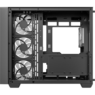 DeepCool CG590U 5F táp nélküli ablakos Mid Tower számítógépház fekete