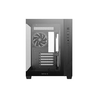 DeepCool CG39X CG330 3F táp nélküli ablakos MT Mini Tower számítógépház fekete