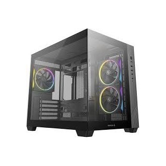 DeepCool CG39X CG330 3F táp nélküli ablakos MT Mini Tower számítógépház fekete