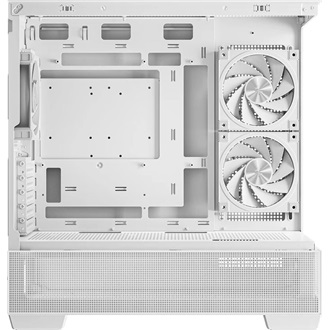 DeepCool CG80X CG380 3F táp nélküli ablakos MT Mini Tower számítógépház fehér