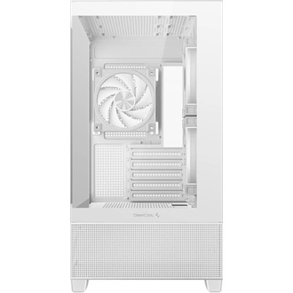 DeepCool CG80X CG380 3F táp nélküli ablakos MT Mini Tower számítógépház fehér