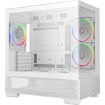 DeepCool CG80X CG380 3F táp nélküli ablakos MT Mini Tower számítógépház fehér