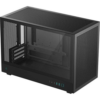 DeepCool CH64X CH260 táp nélküli ablakos MT Mini Tower számítógépház fekete
