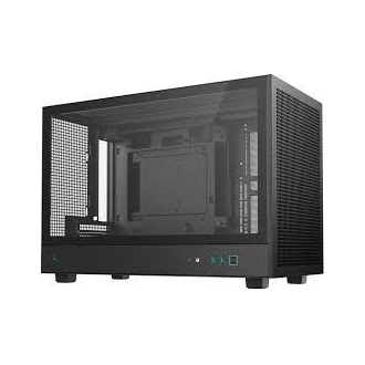 DeepCool CH64X CH260 táp nélküli ablakos MT Mini Tower számítógépház fekete